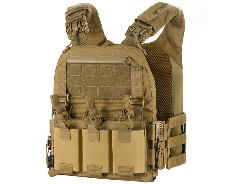 M-Tac Plate Carrier Cuirass Fast QRS Tactical Vest - Coyote - for Medium Plates