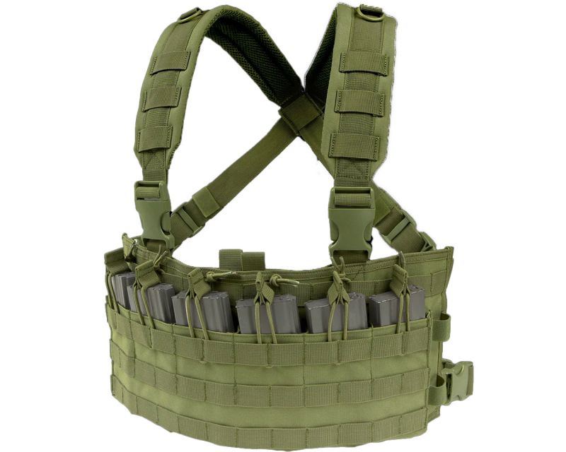 Condor Rapid Assault Tactical Chest Rig Vest - Olive Drab