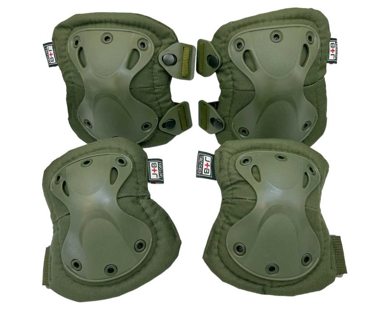 JB Tacticals knee and elbow pads - Olive Green