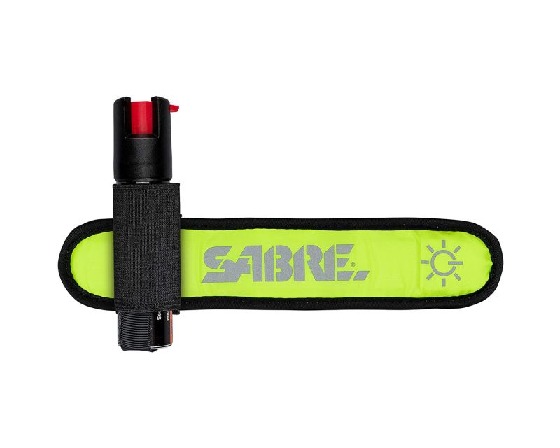 Saber Red Runner with LED Armband 21 ml Gel Pepper Spray - Yellow