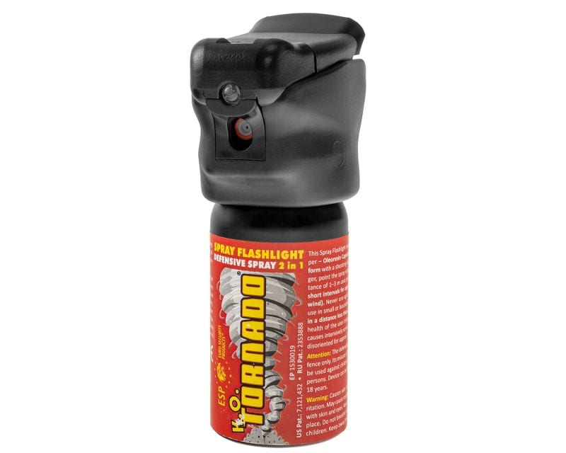 ESP Pepper Spray Flashlight K.O. Tornado 40 ml - steam