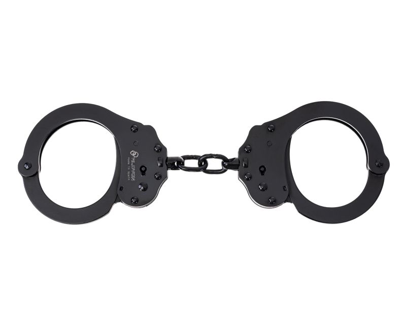 Alcyon Chain steel Double lock handcuffs black