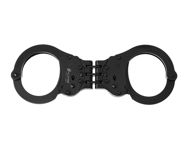 Alcyon Hinge steel handcuffs Double lock black