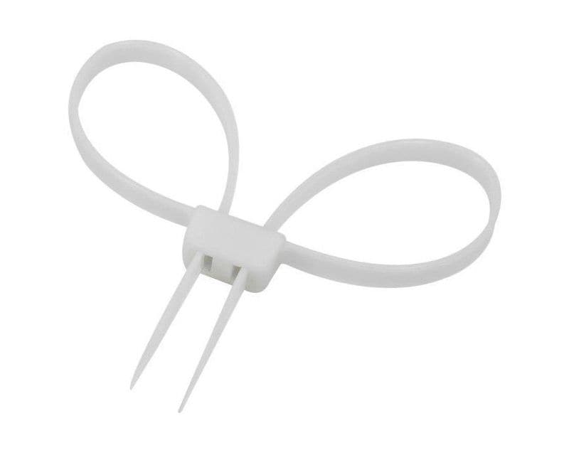 Mil-Tec plastic disposable handcuffs - white