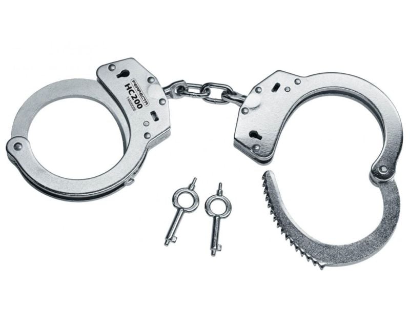 Umarex Perfecta HC200 nickel plated chain handcuffs
