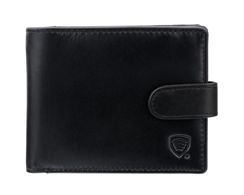 Koruma Smart RFID Block leather wallet - Black