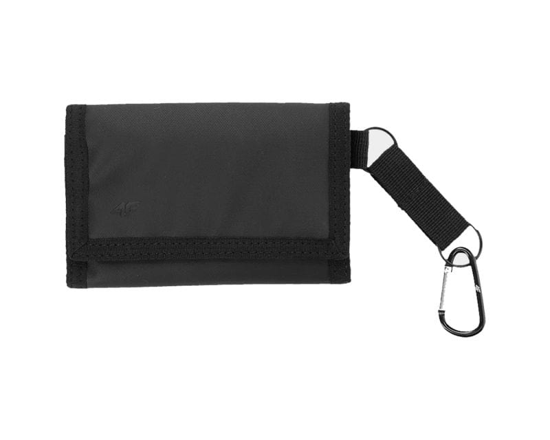 4F wallet with velcro - Deep black