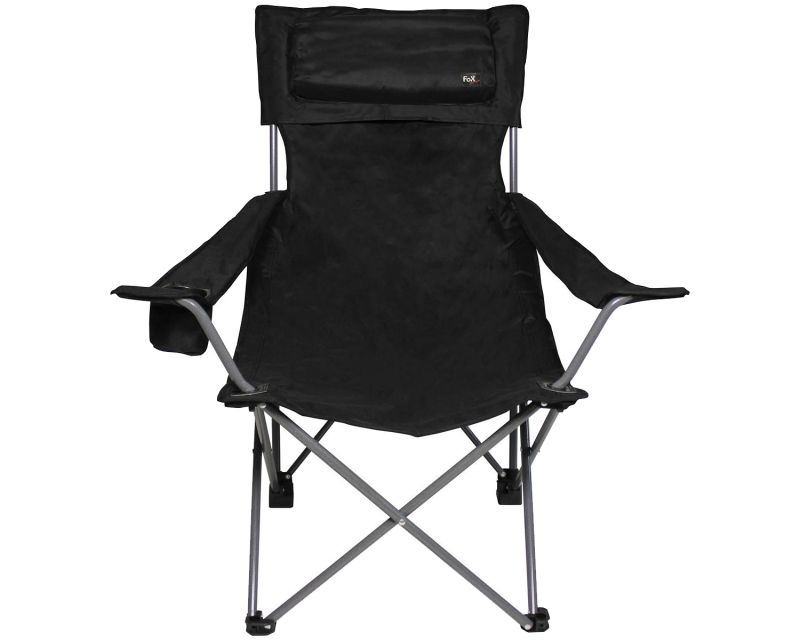 MFH Fox Outdoor Deluxe Tourist Chair - Black