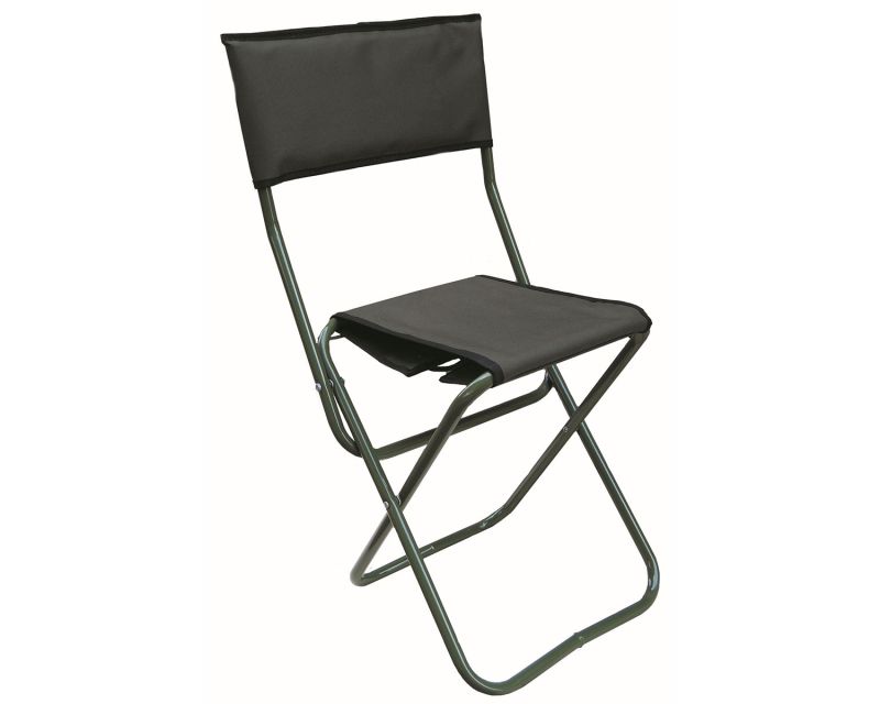 Military field chair - with backrest