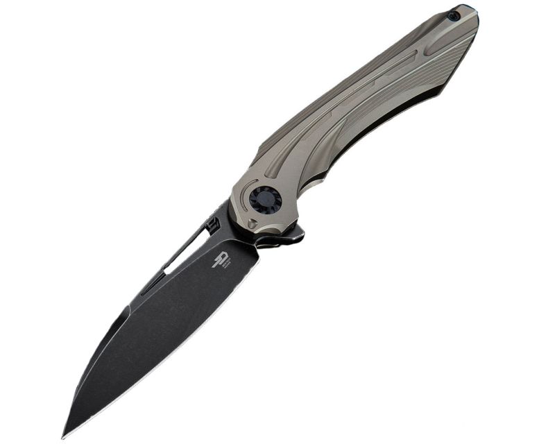 Bestech Knives Wibra folding knife - Bronze/Black Blade