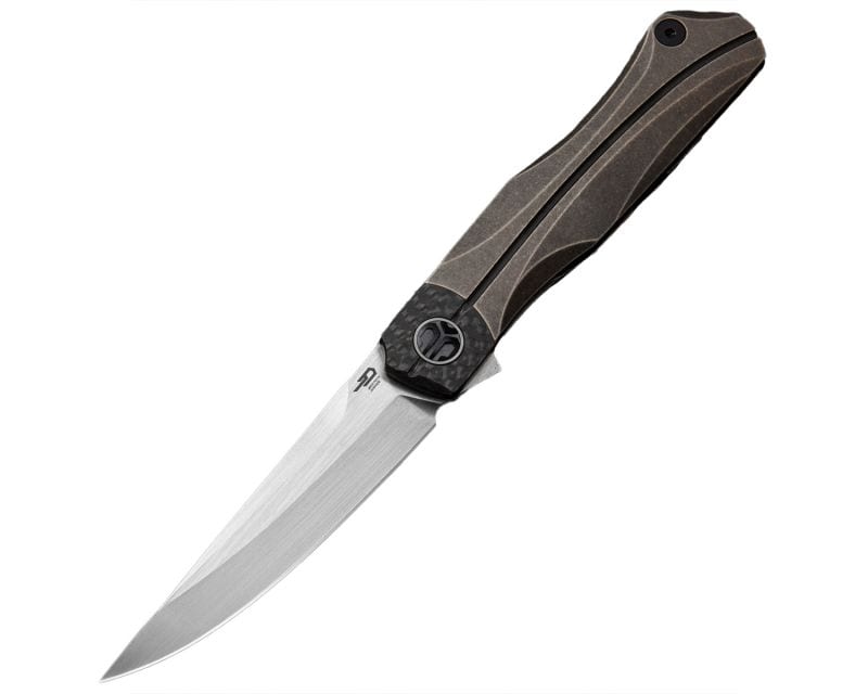 Bestech Knives Thyra folding knife - Satin Blade/Bronze Titanium