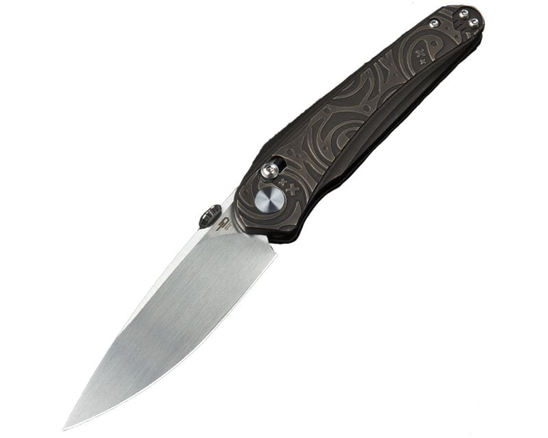 Bestech Knives Mothus folding knife - Satin Blade/Bronze Titanium