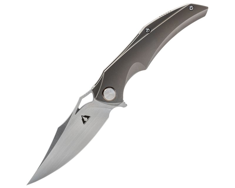 CMB Prowler M390 folding knife - Grey Titanium