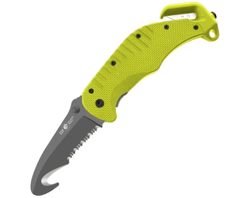 ESP RK-02 rescue folding knife - Yellow