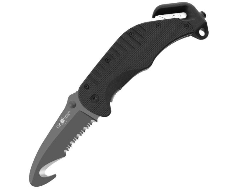 ESP RK-02 rescue folding knife - Black