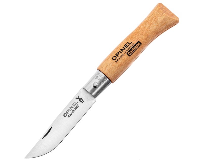 Opinel No.4 Carbon Natural folding knife
