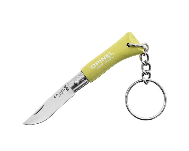 Opinel No.2 Colorama Inox Keychain Folding Knife - Anise