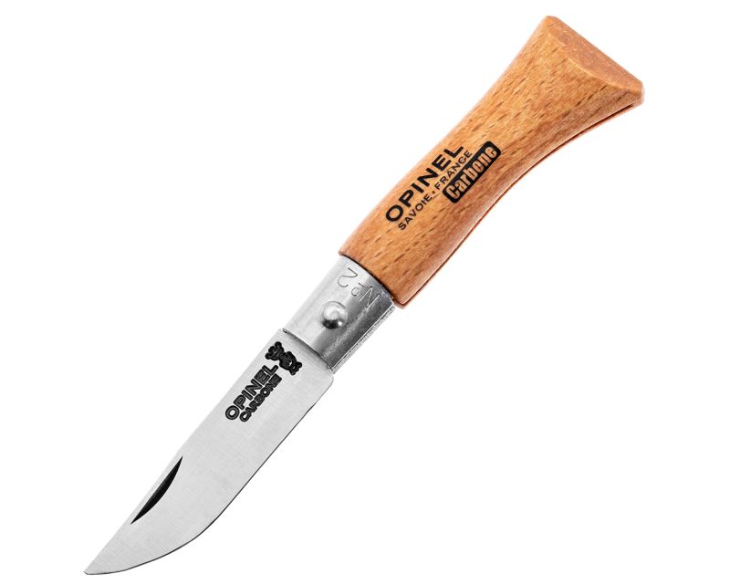 Opinel No.2 Carbon Natural folding knife