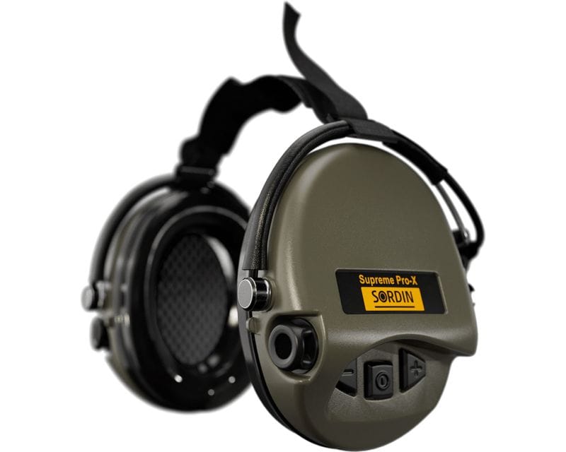 Sordin Supreme Pro-X Neckband Active Hearing Protectors Green