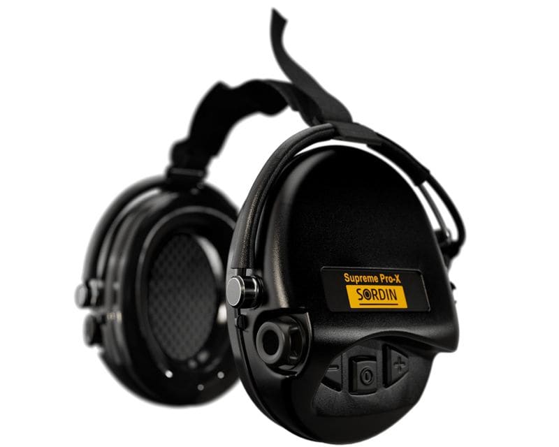 Sordin Supreme Pro-X Neckband Active Hearing Protectors Black