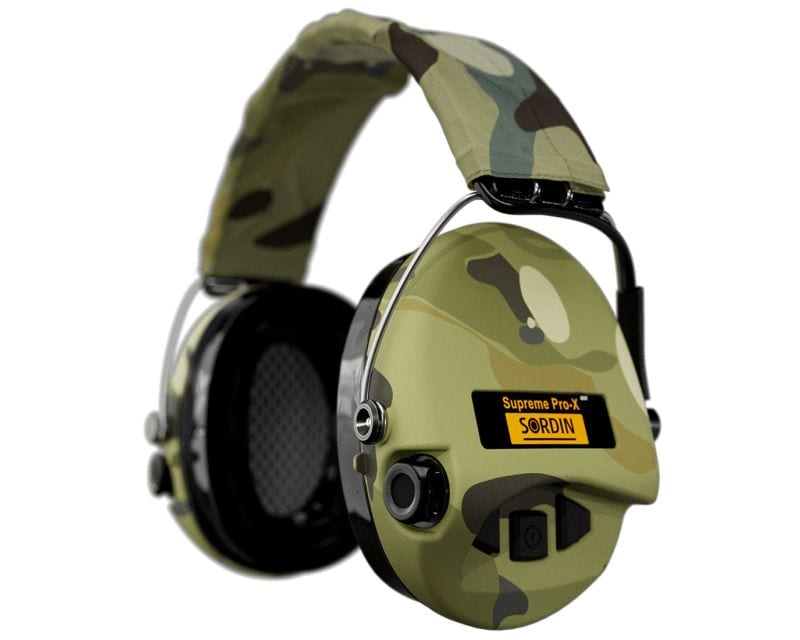 Sordin Supreme Pro-X LED Active Hearing Protectors Camo