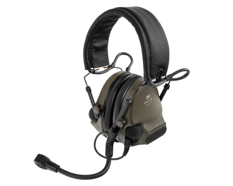 3M Peltor ComTac XPI Headset with goose neck microphone - Green