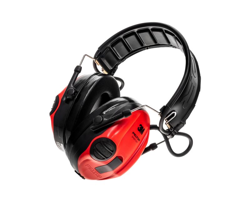 3M Peltor SportTac Active Hearing Protectors - Red/Black