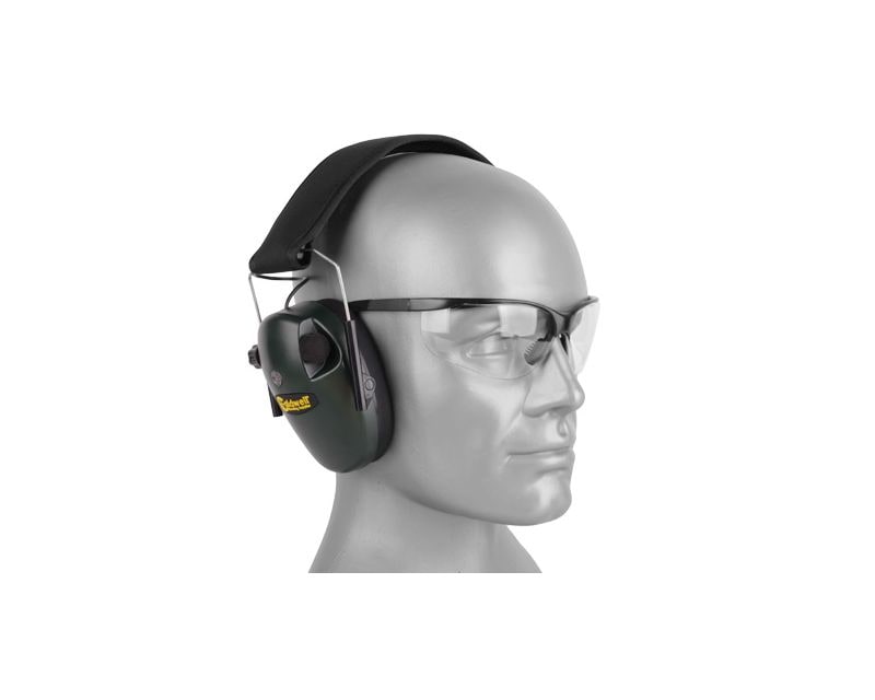 Caldwell E-Max Low Profile Active Hearing Protectors With Glasses