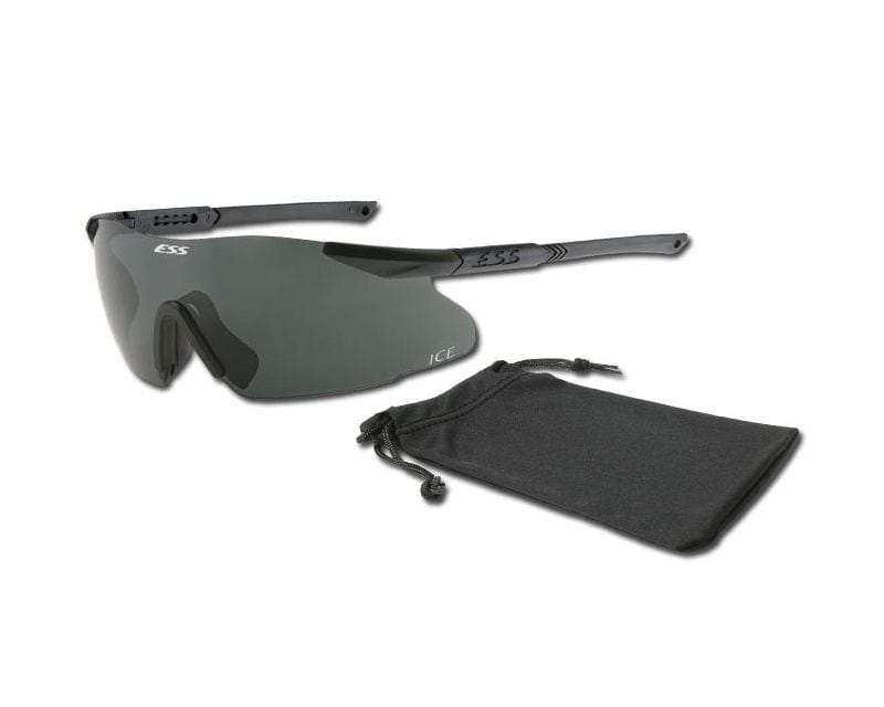 ESS ICE One tactical glasses - Black/Smoke Gray