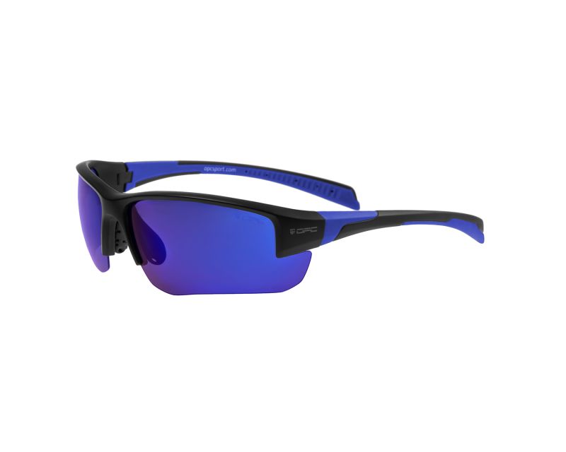 OPC San Salvo sunglasses - Black Matt Blue Revo Polarised
