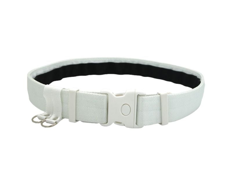 Strap belt with inner belt - White