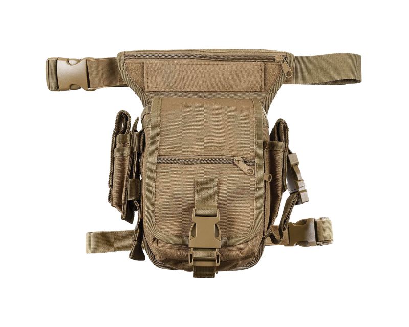 MFH hip bag with leg and belt fixation - Coyote