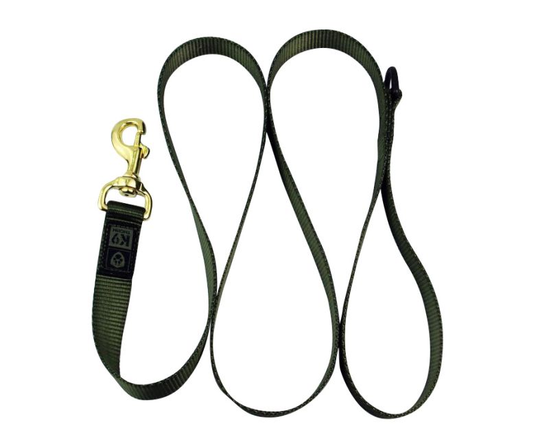 K9 Thorn Leash with D-ring Olive - 200 cm