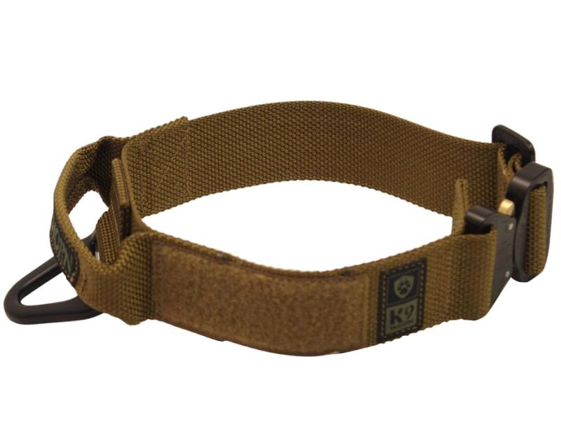 K9 Thorn Cobra Bravo Tactical Dog Collar - Coyote - For Big Dogs