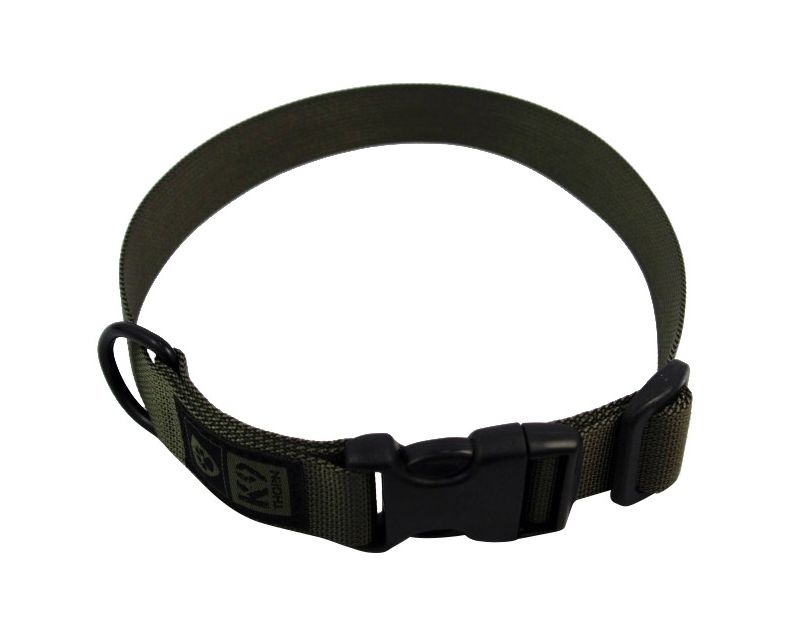 K9 Thorn 25 mm Dog Collar - Olive - For Big Dogs