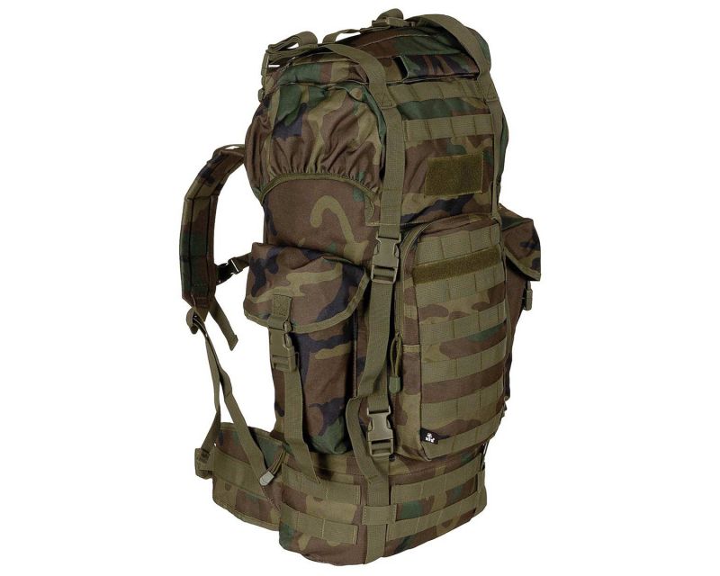 MFH BW Combat MOLLE 65 l Backpack - Woodland