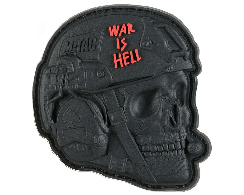 M-Tac War is Hell 3D PVC Morale Patch Black