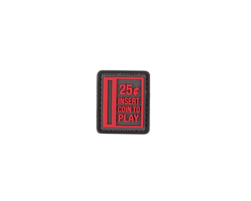 101 Inc. 3D Insert Coin to Play Morale Patch – Red
