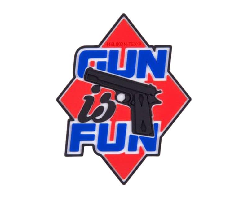 Helikon Gun is Fun PVC Morale Patch - Red