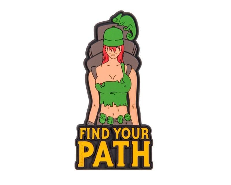 Helikon Find Your Path PVC Morale Patch - olive green