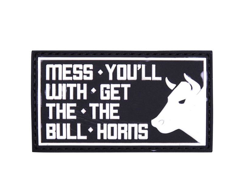 101 Inc. 3D Patch Mess With The Bull - Black