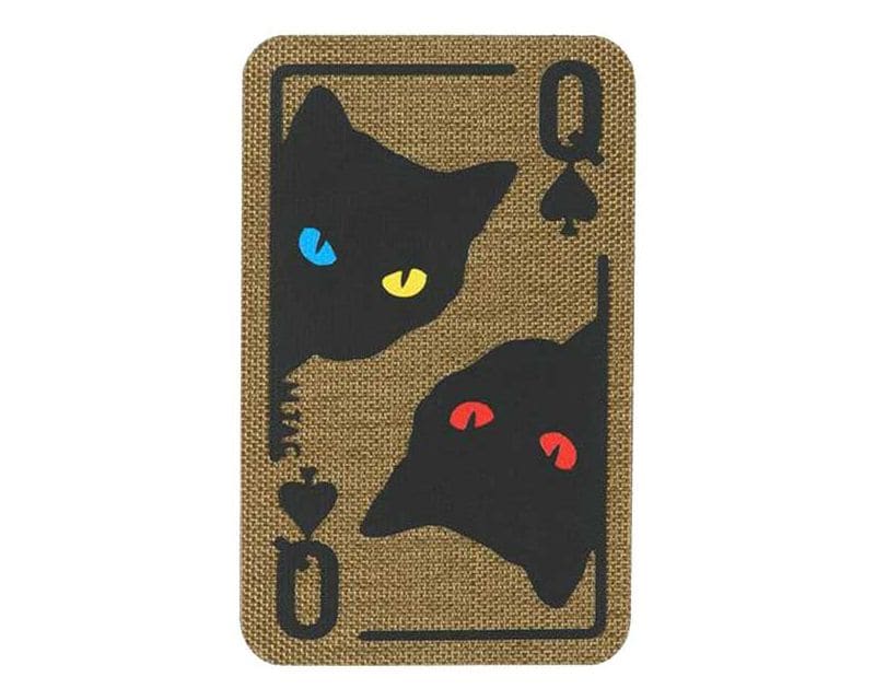 M-Tac Queen Of Spades Patch - Coyote/Black