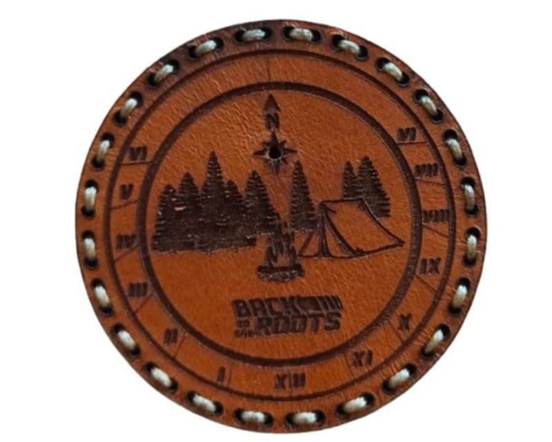 Tigerwood leather patch - Back To The Roots
