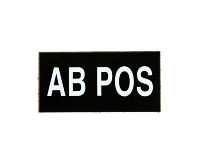 Combat-ID patch - AB POS blood type