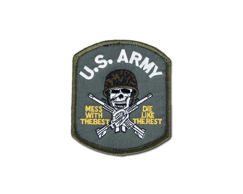 FOSTEX - US Army Skull Morale Patch - Olive