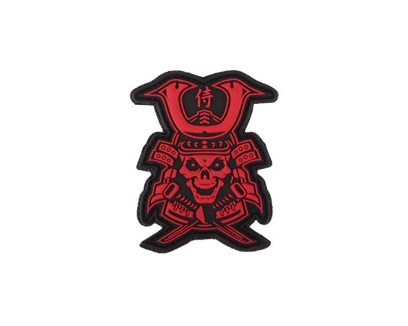 101 Inc. 3D Samurai Skull Morale Patch – Red