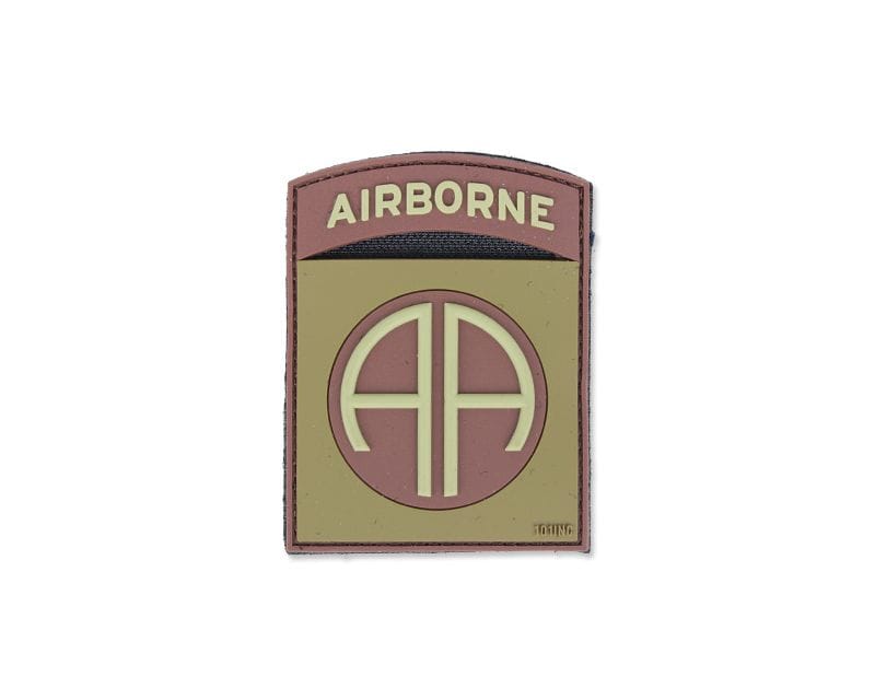 101 Inc. 3D Airborne 82nd Morale Patch - Brown