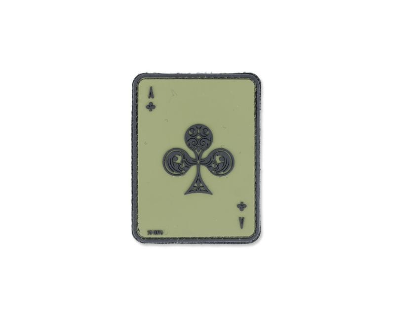 101 Inc. 3D Ace Of Clubs Morale Patch - Olive Drab