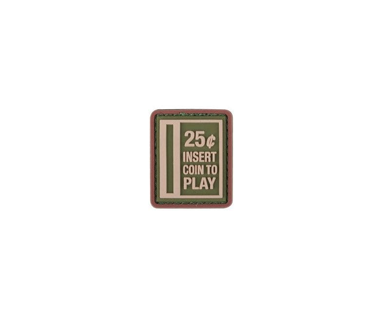 101 Inc. 3D Insert Coin to Play Morale Patch – Green