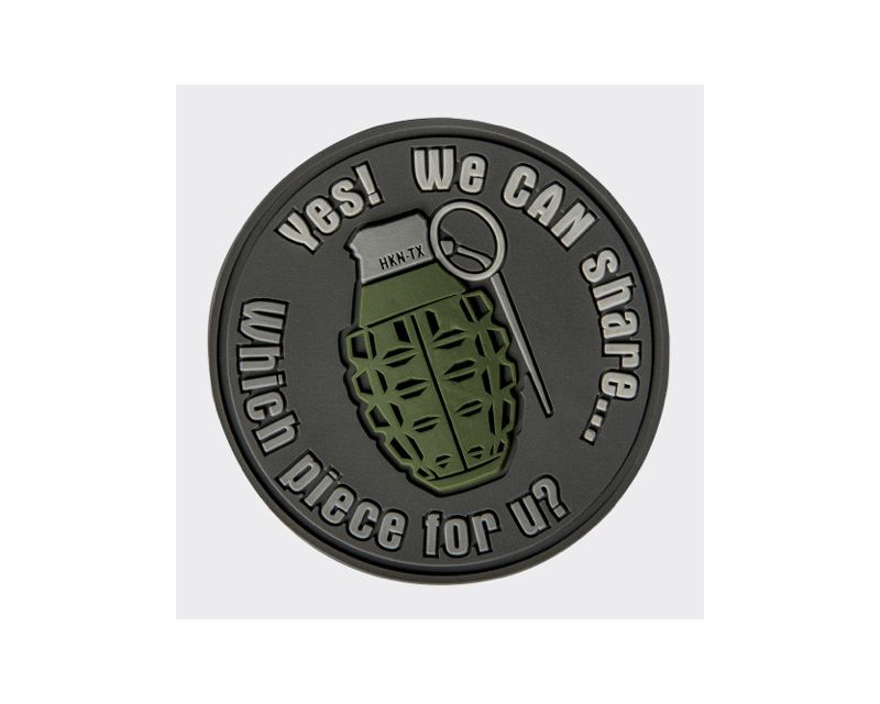 Helikon "We Can Share" Emblem - PVC Grey